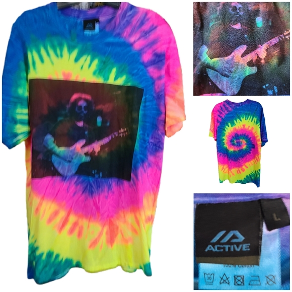 Active USA Other - ACTIVE VINTAGE YOUNG JERRY GARCIA TIE DYED T SHIRT